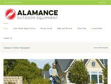 Tablet Screenshot of alamanceoutdoor.com